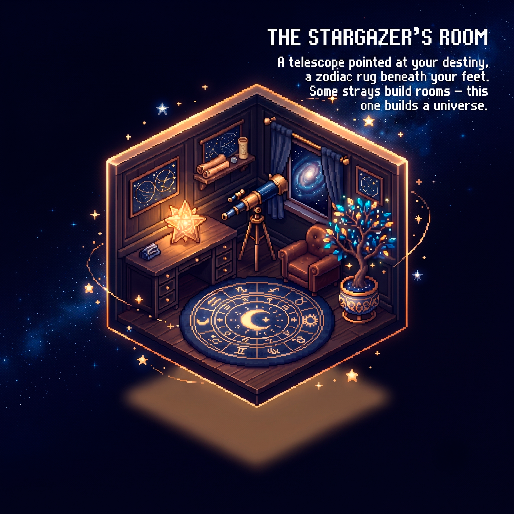 The Stargazer's Room Pixel Room